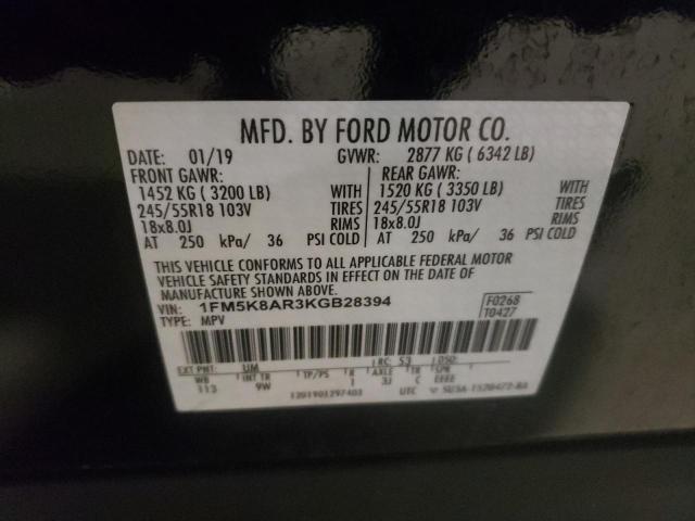 Photo 9 VIN: 1FM5K8AR3KGB28394 - FORD EXPLORER P 