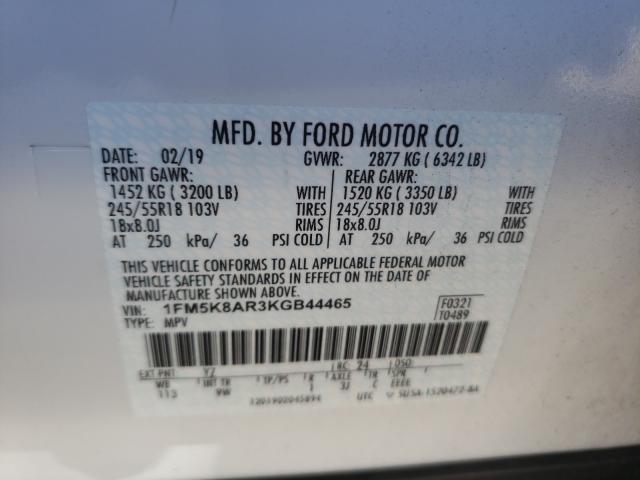 Photo 9 VIN: 1FM5K8AR3KGB44465 - FORD EXPLORER P 