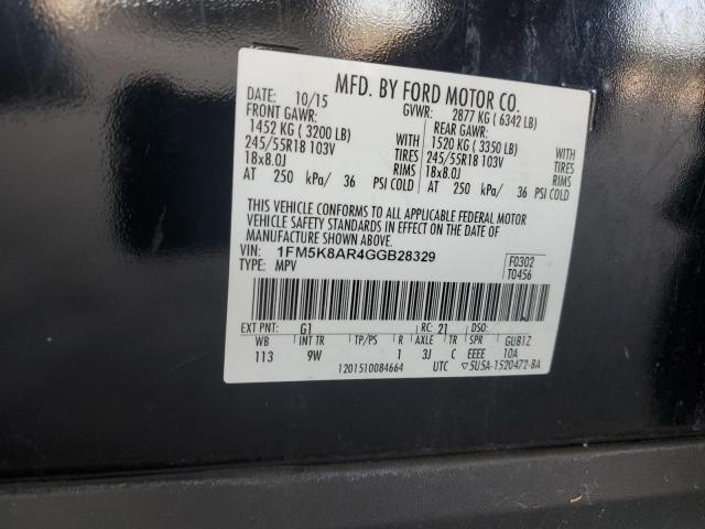 Photo 12 VIN: 1FM5K8AR4GGB28329 - FORD EXPLORER P 