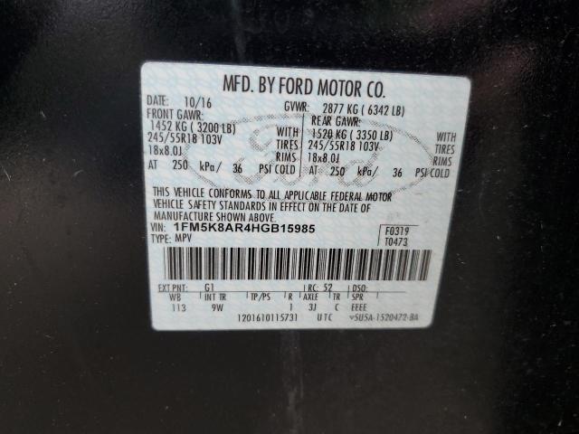 Photo 12 VIN: 1FM5K8AR4HGB15985 - FORD EXPLORER P 