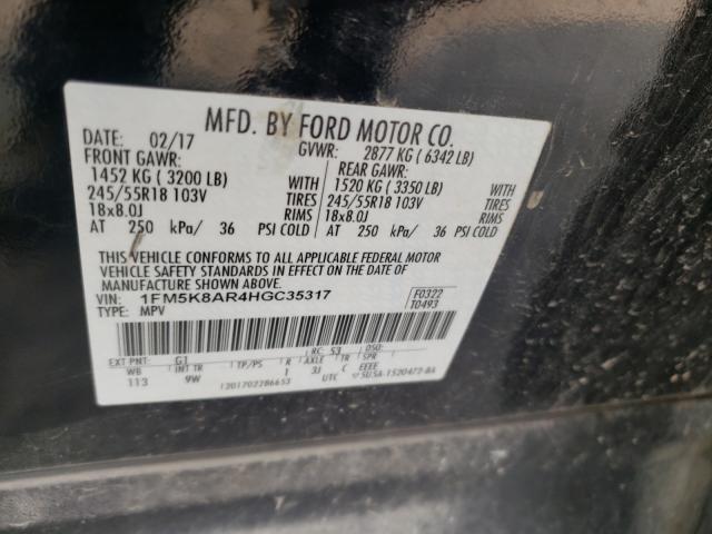 Photo 9 VIN: 1FM5K8AR4HGC35317 - FORD EXPLORER P 