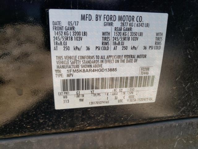 Photo 9 VIN: 1FM5K8AR4HGD13885 - FORD EXPLORER P 