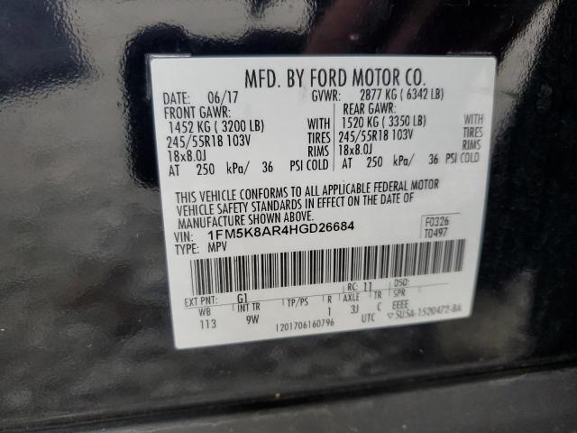 Photo 12 VIN: 1FM5K8AR4HGD26684 - FORD EXPLORER P 