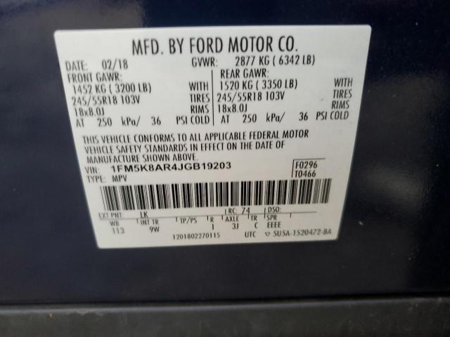 Photo 13 VIN: 1FM5K8AR4JGB19203 - FORD EXPLORER P 