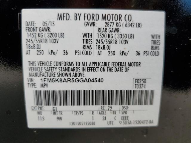 Photo 13 VIN: 1FM5K8AR5GGA04540 - FORD EXPLORER P 