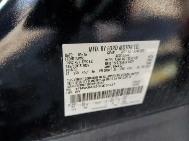 Photo 12 VIN: 1FM5K8AR5GGD30337 - FORD EXPLORER P 