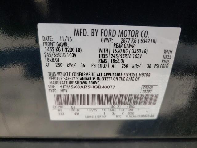 Photo 12 VIN: 1FM5K8AR5HGB40877 - FORD EXPLORER P 