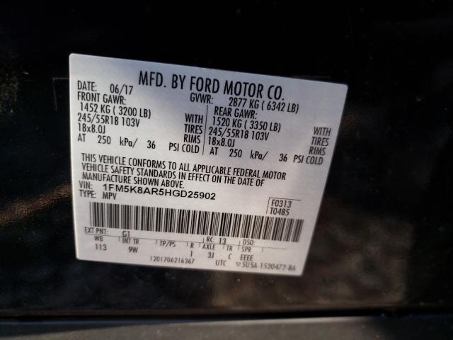 Photo 9 VIN: 1FM5K8AR5HGD25902 - FORD EXPLORER P 