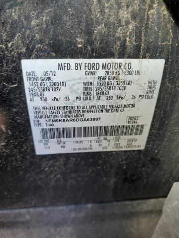 Photo 12 VIN: 1FM5K8AR6DGA63897 - FORD EXPLORER P 