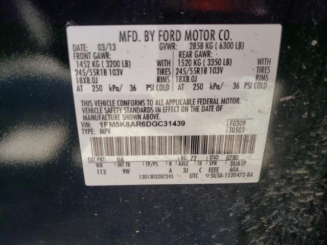 Photo 9 VIN: 1FM5K8AR6DGC31439 - FORD EXPLORER P 