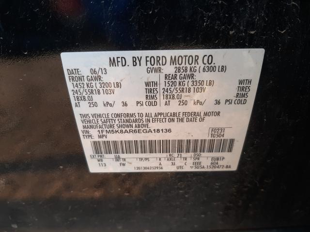 Photo 9 VIN: 1FM5K8AR6EGA18136 - FORD EXPLORER P 