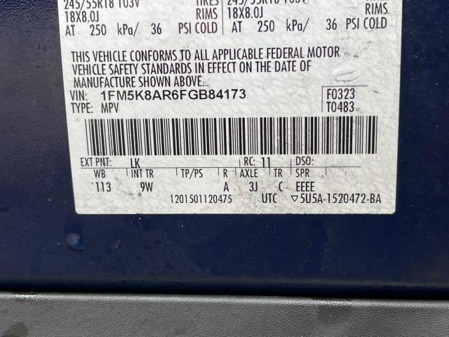 Photo 9 VIN: 1FM5K8AR6FGB84173 - FORD EXPLORER P 