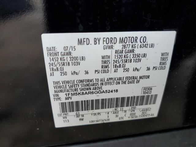 Photo 12 VIN: 1FM5K8AR6GGA52418 - FORD EXPLORER 