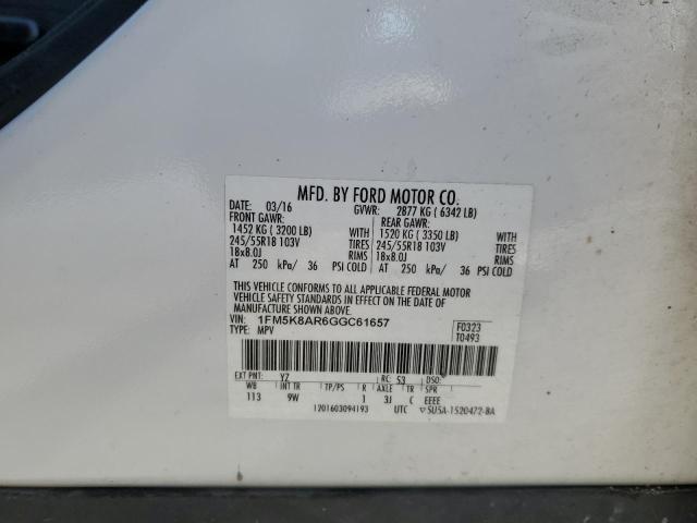 Photo 12 VIN: 1FM5K8AR6GGC61657 - FORD EXPLORER P 