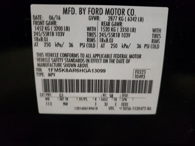 Photo 9 VIN: 1FM5K8AR6HGA13099 - FORD EXPLORER P 