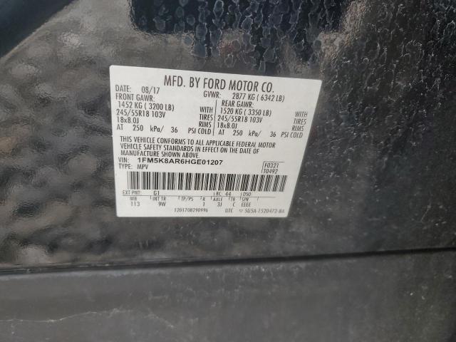 Photo 13 VIN: 1FM5K8AR6HGE01207 - FORD EXPLORER P 