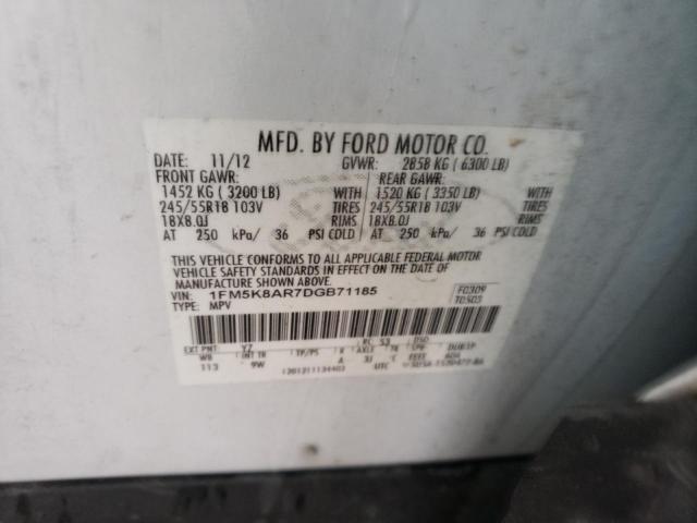 Photo 9 VIN: 1FM5K8AR7DGB71185 - FORD EXPLORER P 