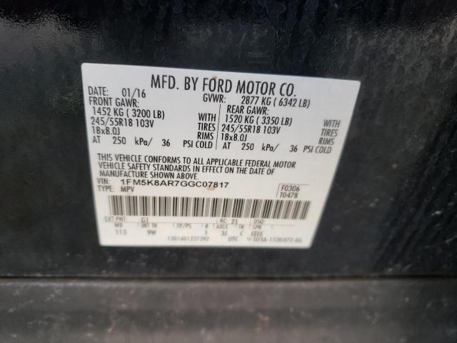 Photo 12 VIN: 1FM5K8AR7GGC07817 - FORD EXPLORER P 