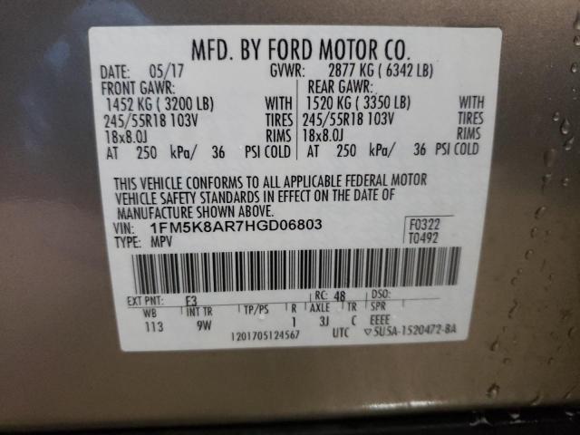 Photo 12 VIN: 1FM5K8AR7HGD06803 - FORD EXPLORER P 