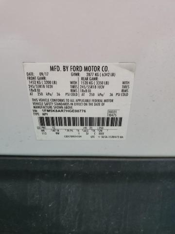 Photo 12 VIN: 1FM5K8AR7HGE00776 - FORD EXPLORER P 