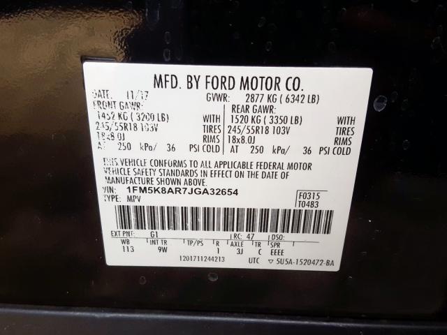 Photo 9 VIN: 1FM5K8AR7JGA32654 - FORD EXPLORER P 