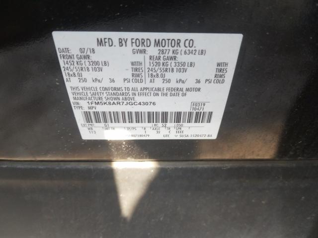 Photo 12 VIN: 1FM5K8AR7JGC43076 - FORD EXPLORER P 