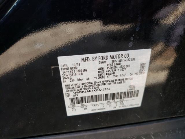 Photo 9 VIN: 1FM5K8AR7KGA12955 - FORD EXPLORER P 