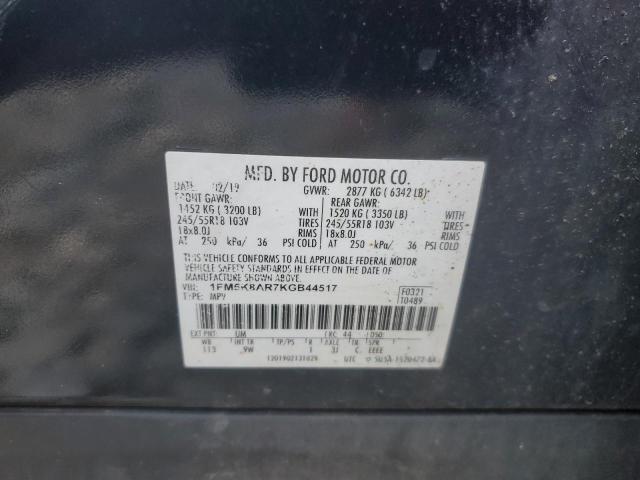 Photo 12 VIN: 1FM5K8AR7KGB44517 - FORD EXPLORER P 