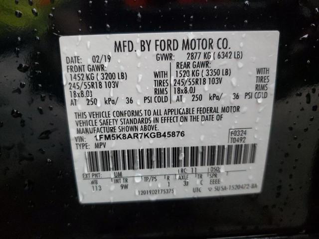 Photo 13 VIN: 1FM5K8AR7KGB45876 - FORD EXPLORER 