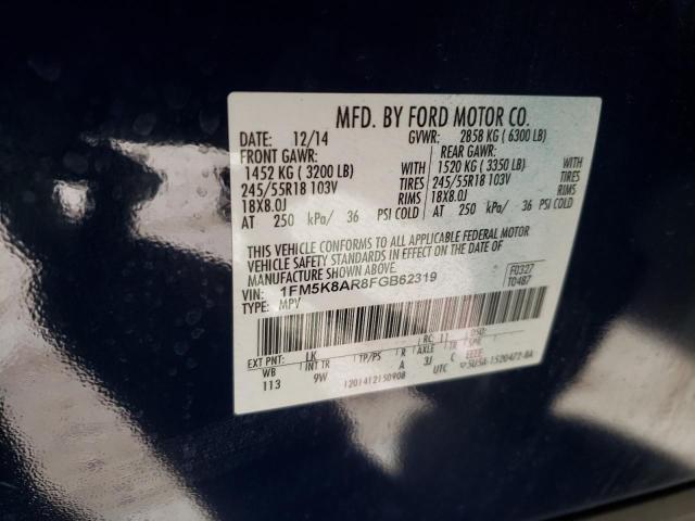 Photo 12 VIN: 1FM5K8AR8FGB62319 - FORD EXPLORER P 