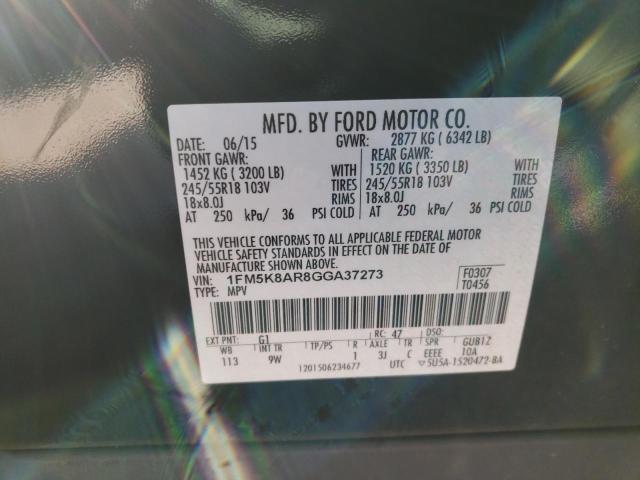 Photo 12 VIN: 1FM5K8AR8GGA37273 - FORD EXPLORER P 