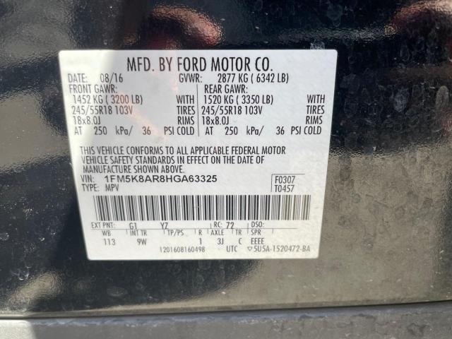 Photo 9 VIN: 1FM5K8AR8HGA63325 - FORD EXPLORER P 