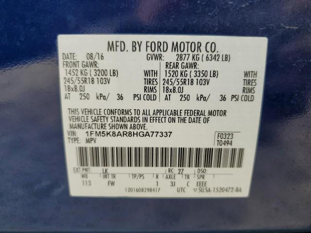 Photo 12 VIN: 1FM5K8AR8HGA77337 - FORD EXPLORER P 