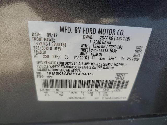 Photo 12 VIN: 1FM5K8AR8HGE14377 - FORD EXPLORER P 