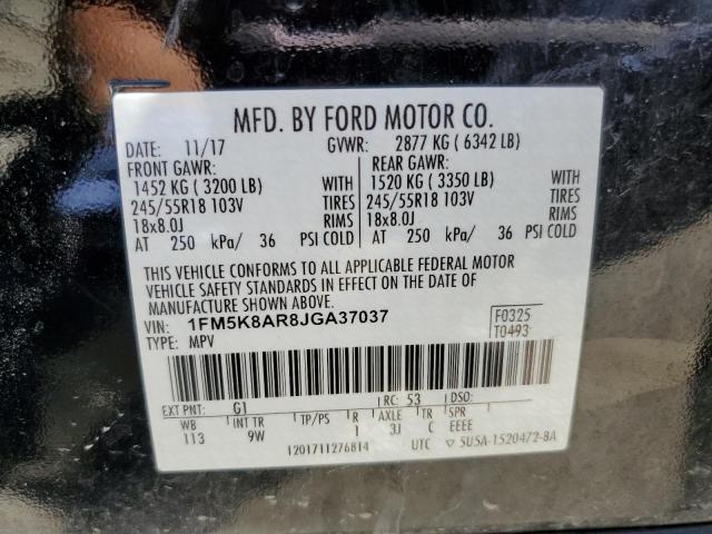 Photo 9 VIN: 1FM5K8AR8JGA37037 - FORD EXPLORER P 