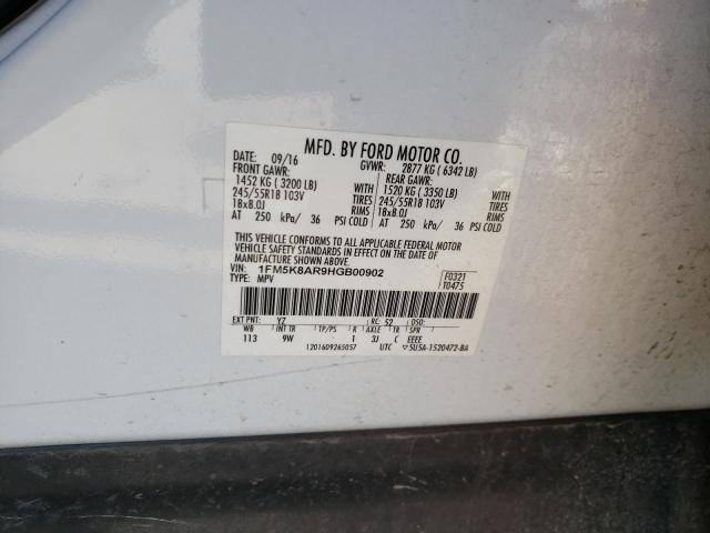 Photo 12 VIN: 1FM5K8AR9HGB00902 - FORD EXPLORER P 