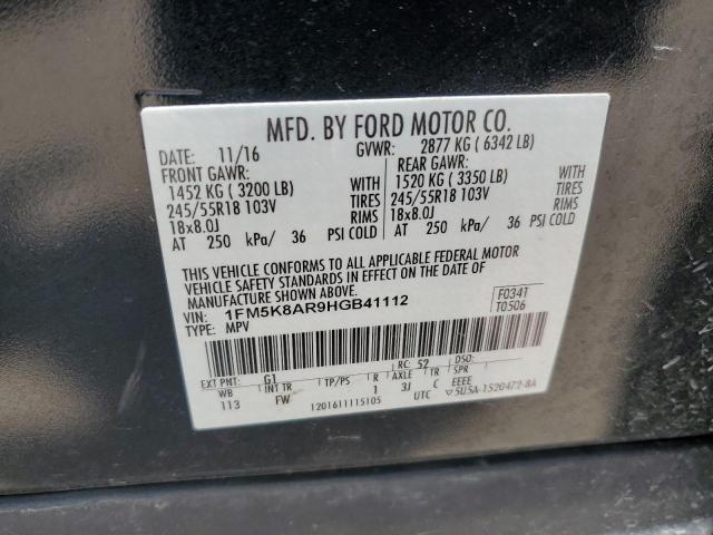 Photo 12 VIN: 1FM5K8AR9HGB41112 - FORD EXPLORER P 