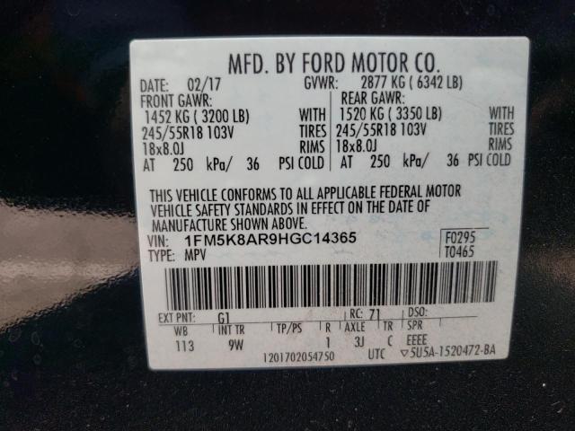 Photo 9 VIN: 1FM5K8AR9HGC14365 - FORD EXPLORER P 