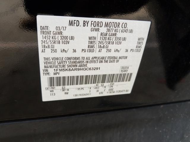 Photo 9 VIN: 1FM5K8AR9HGC63291 - FORD EXPLORER P 