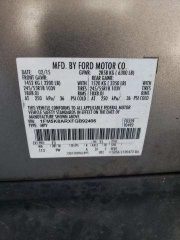 Photo 12 VIN: 1FM5K8ARXFGB92406 - FORD EXPLORER P 