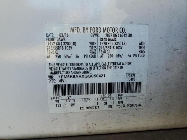 Photo 13 VIN: 1FM5K8ARXGGC50421 - FORD EXPLORER 