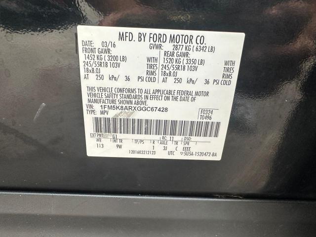 Photo 9 VIN: 1FM5K8ARXGGC67428 - FORD EXPLORER P 