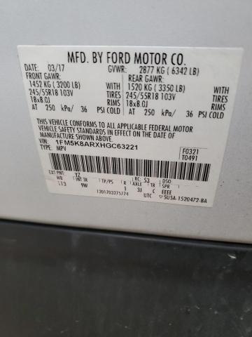 Photo 12 VIN: 1FM5K8ARXHGC63221 - FORD EXPLORER 