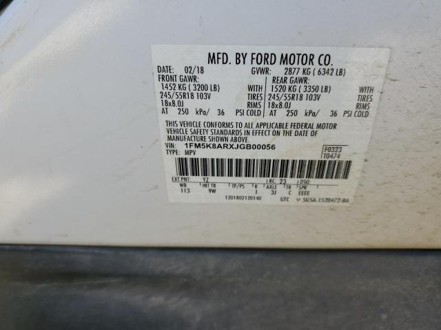 Photo 11 VIN: 1FM5K8ARXJGB00056 - FORD EXPLORER P 