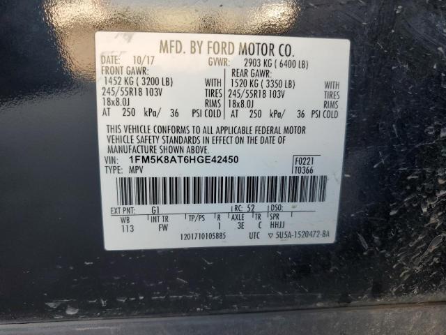 Photo 11 VIN: 1FM5K8AT6HGE42450 - FORD EXPLORER P 