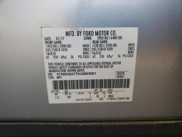 Photo 12 VIN: 1FM5K8AT7HGB93561 - FORD EXPLORER P 