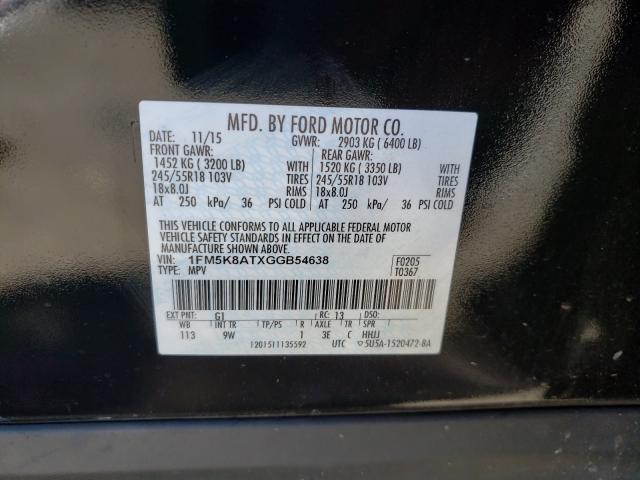 Photo 9 VIN: 1FM5K8ATXGGB54638 - FORD EXPLORER P 