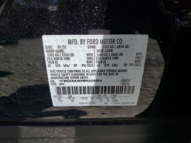 Photo 9 VIN: 1FM5K8AW9MNA08684 - FORD EXPLORER P 