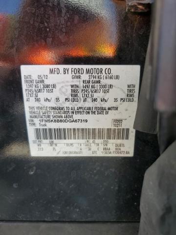 Photo 12 VIN: 1FM5K8B80DGA67319 - FORD EXPLORER 