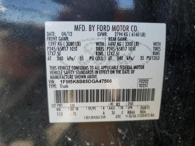 Photo 12 VIN: 1FM5K8B85DGA47566 - FORD EXPLORER 